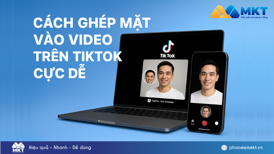 Cách ghép mặt vào video trên TikTok hot trend 2025