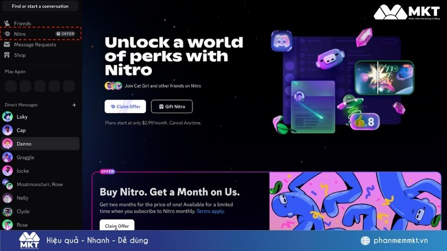 cách lấy Nitro Discord free