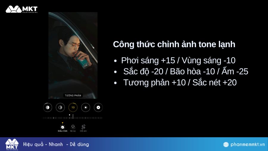Công thức chỉnh ảnh tone lạnh