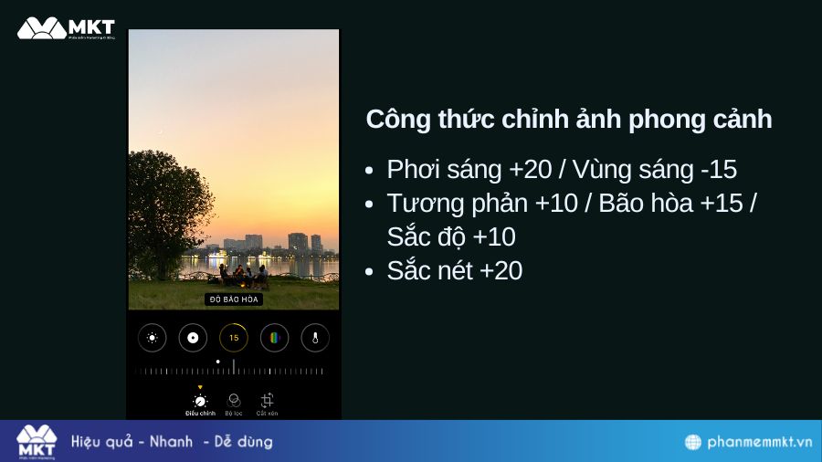 Công thức chỉnh ảnh phong cảnh