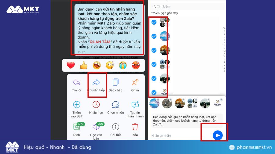 Hướng dẫn gửi tin nhắn Zalo OA hàng loạt trên điện thoại 