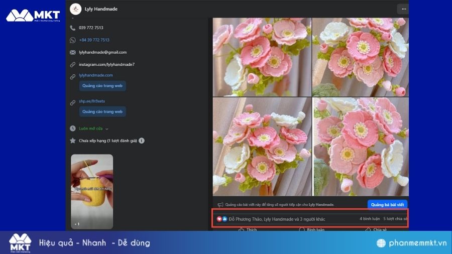 Kiểm tra trong Fanpage hoặc nhóm chung