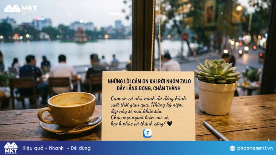 Lời cảm ơn khi rời nhóm Zalo đầy lắng đọng, chân thành Những lời cảm ơn khi rời nhóm Zalo đầy lắng đọng, chân thành