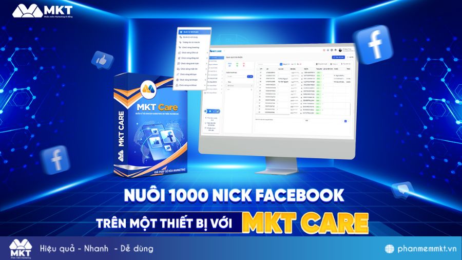 Phần mềm nuôi Fanpage hàng loạt – MKT Care
