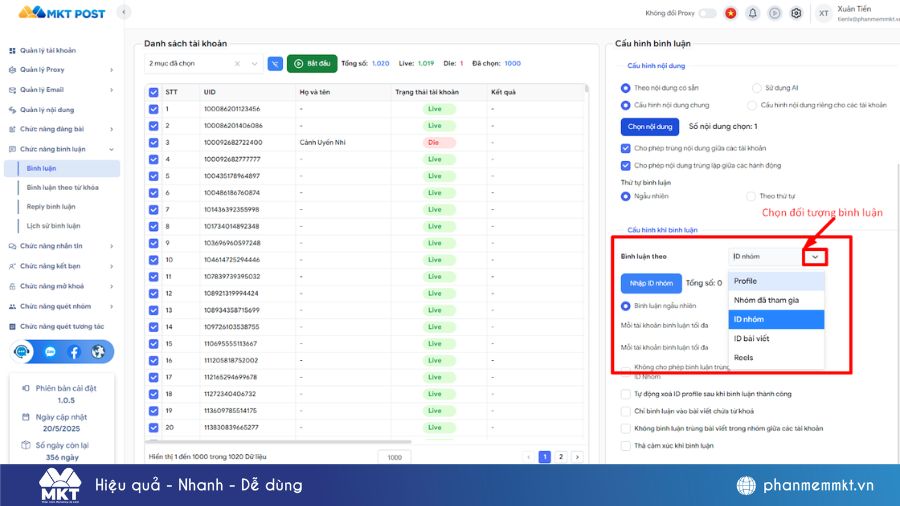Phần mềm MKT Post 