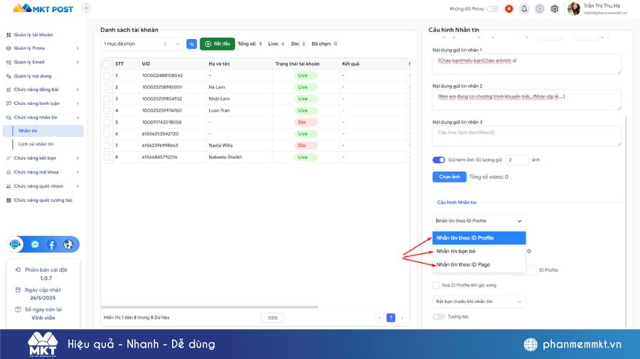 Phần mềm MKT Post