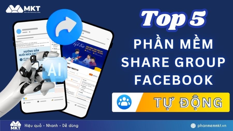 phần mềm share group Facebook