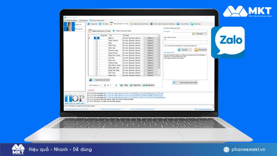 Giao diện demo phần mềm Top Zalo Support Giao diện demo phần mềm Top Zalo Support