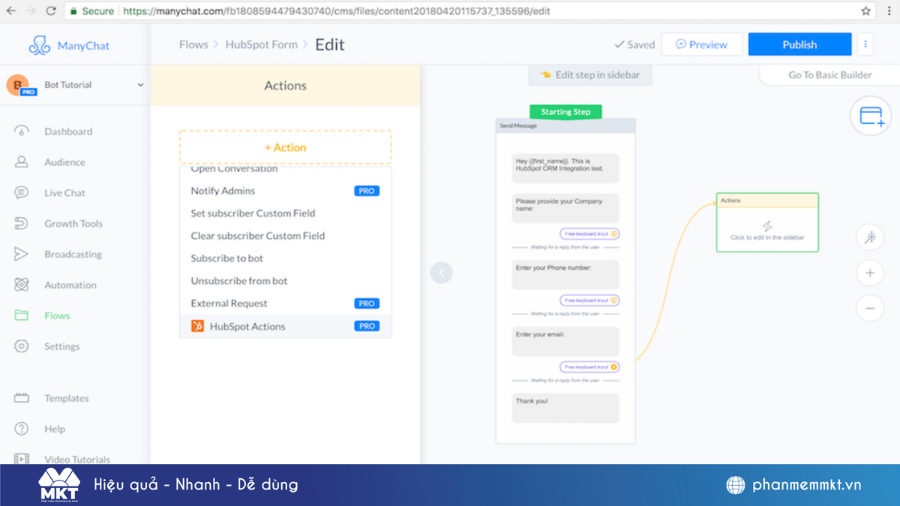 phần mềm trả lời tin nhắn fanpage
