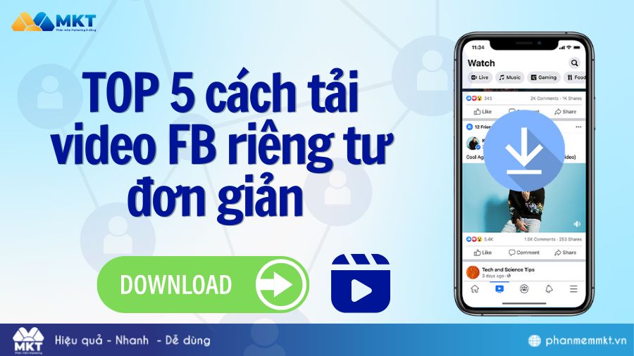 Tải video FB riêng tư