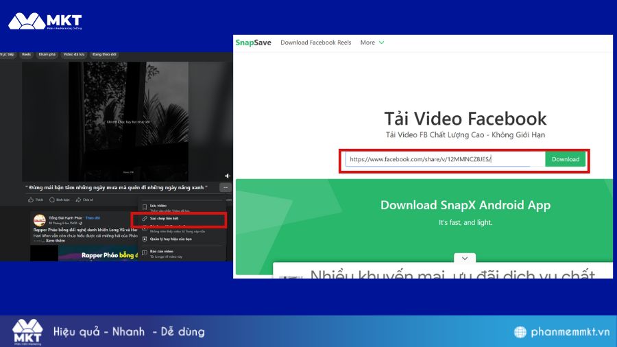 Sử dụng công cụ hỗ trợ tải video riêng tư