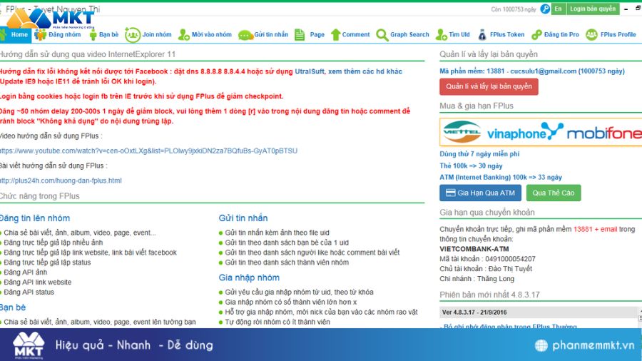 Tool đăng tin rao vặt - FPlus
