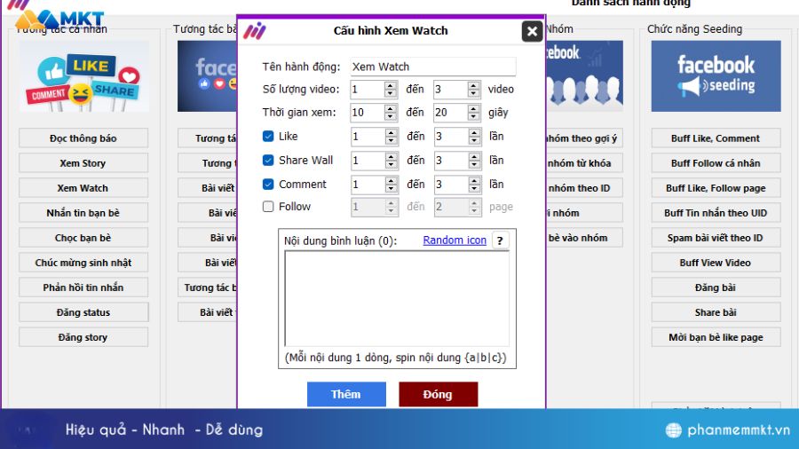 Tool quản lý nhiều tài khoản Facebook hiệu quả 4 Max Care