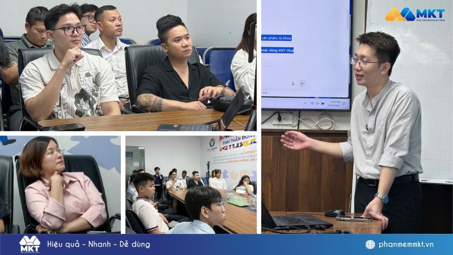 Khách mời chăm chú lắng nghe những phân tích về chiến lược tạo chuỗi page vệ tinh