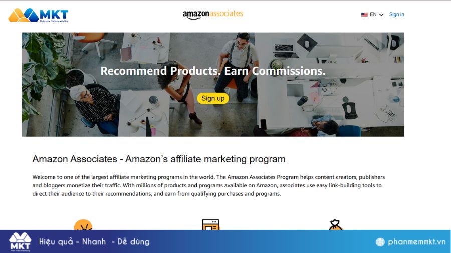 Mô hình bán hàng Amazon Affiliate