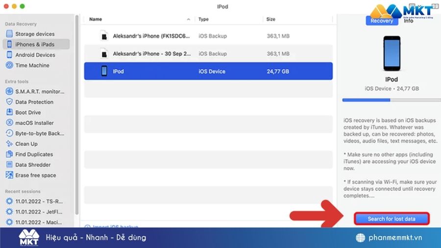 cách khôi phục ảnh đã xóa vĩnh viễn trên iPhone
