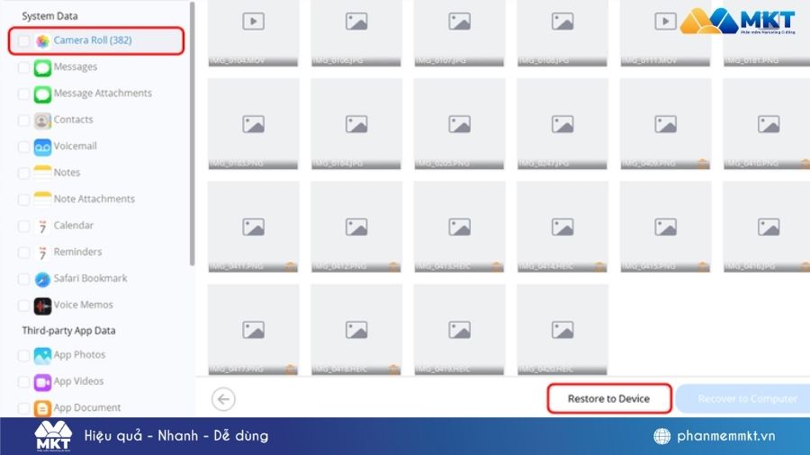 cách khôi phục ảnh đã xóa vĩnh viễn trên iPhone
