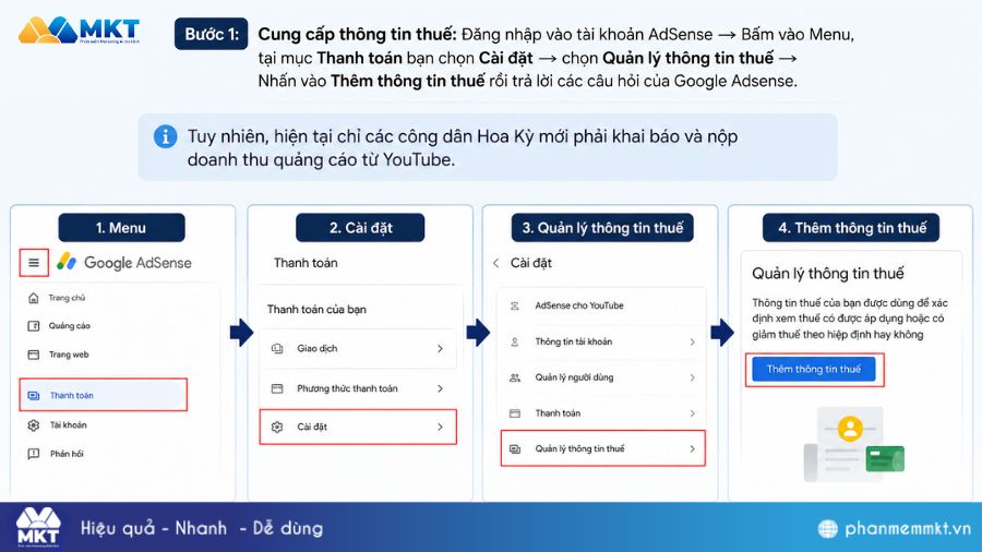 Hướng dẫn cách rút tiền YouTube Cash về tài khoản Việt 1 Cách thanh toán tiền YouTube từ AdSense