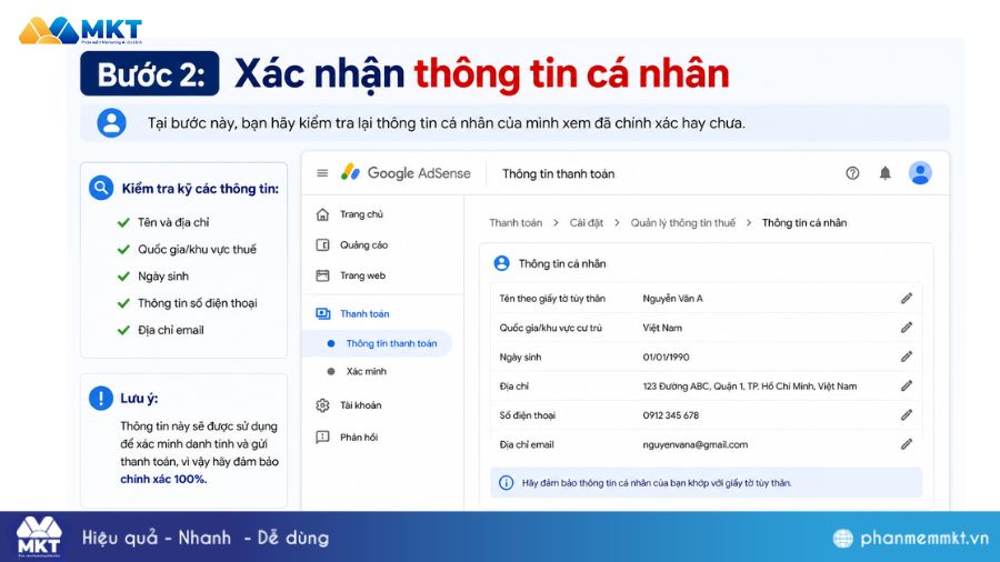 Hướng dẫn cách rút tiền YouTube Cash về tài khoản Việt 2 Bước 2: Cách thanh toán tiền YouTube từ AdSense