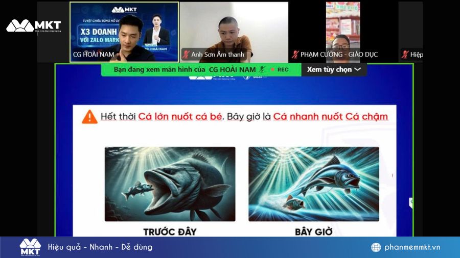 Tư duy kinh doanh được anh Nam chia sẻ trong sự kiện