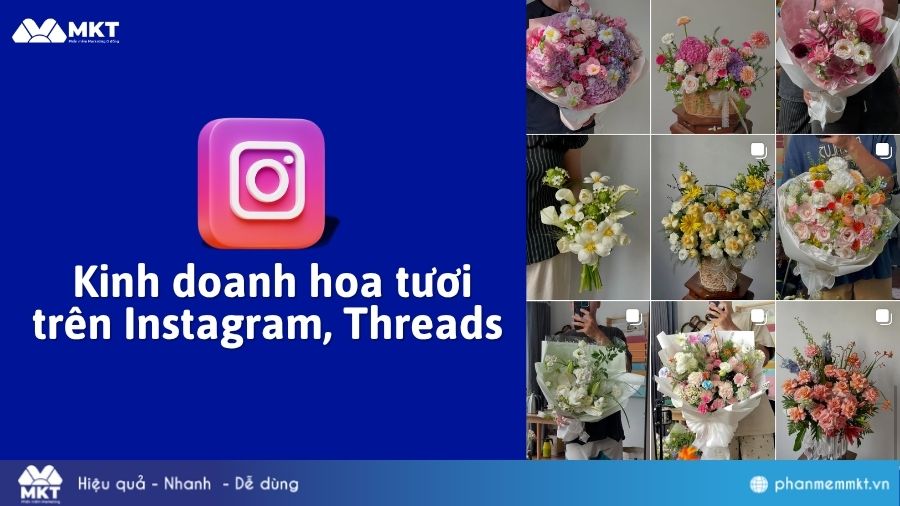 Kinh doanh hoa tươi trên Instagram 