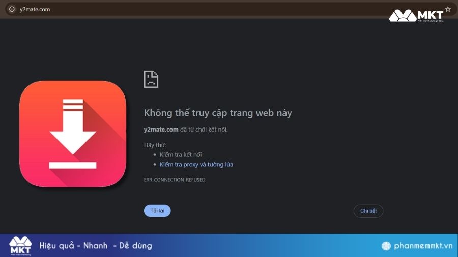 Nguyên nhân Y2Mate bị lỗi