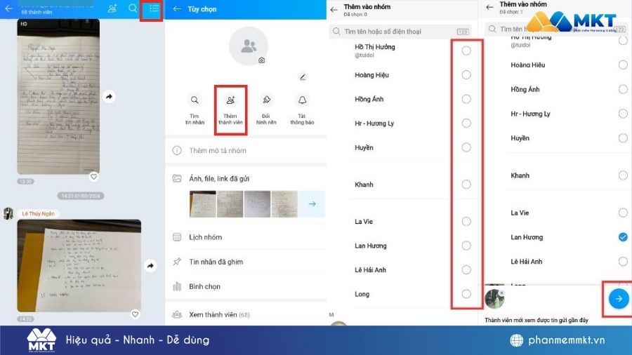 Cách gộp 2 nhóm Zalo thành 1