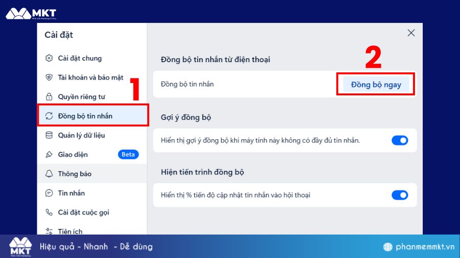 Cách khôi phục tin nhắn đã xóa trên zalo trên máy tính 