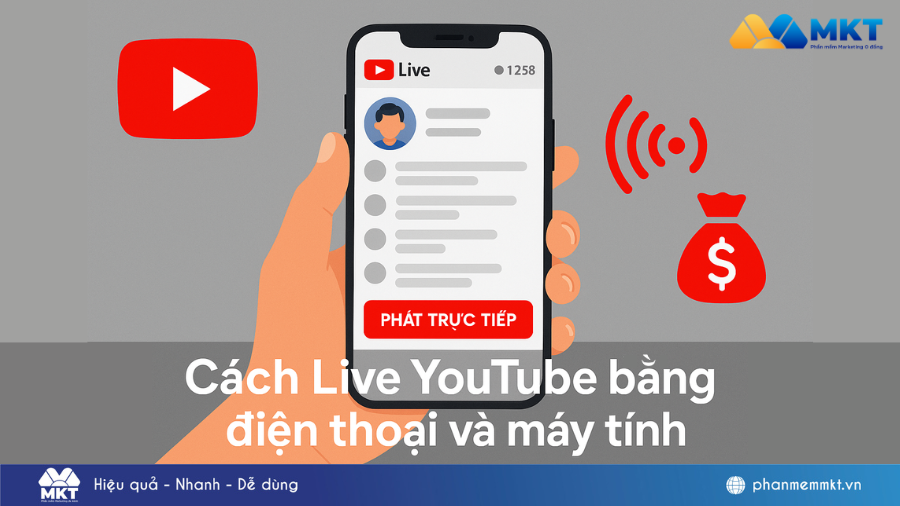 Cách Live stream trên YouTube bằng điện thoại tại nhà