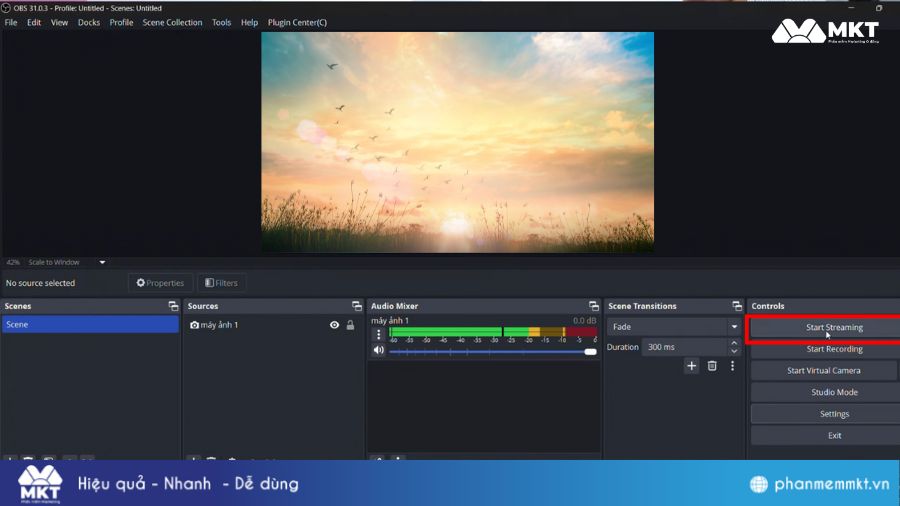 Live TikTok trên máy tính bằng OBS Studio