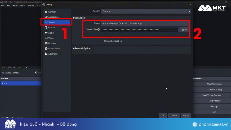 Chi tiết cách live TikTok trên máy tính bằng OBS Studio