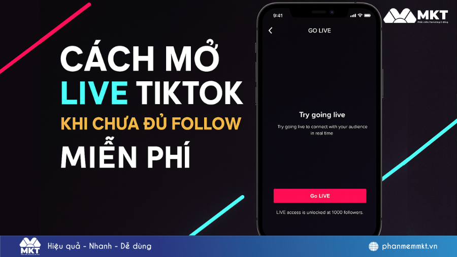 Cách mở live TikTok khi chưa đủ follow
