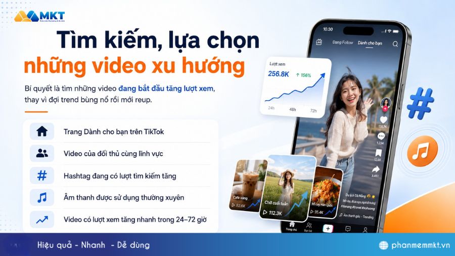 Bật mí 9 cách reup video TikTok lên xu hướng ít ai biết 2 Tận dụng video đang lên xu hướng