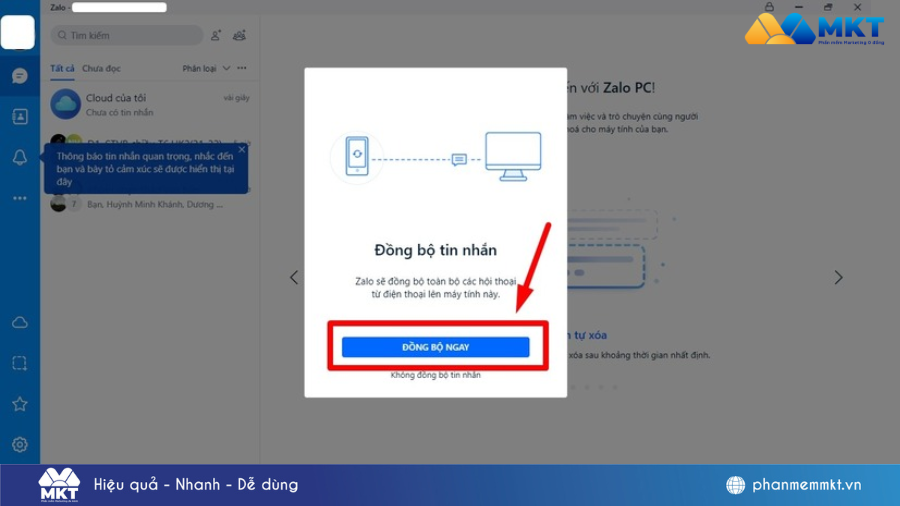 cách sao lưu tin nhắn Zalo từ máy này sang máy khác