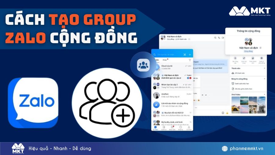 Cách tạo group Zalo cộng đồng