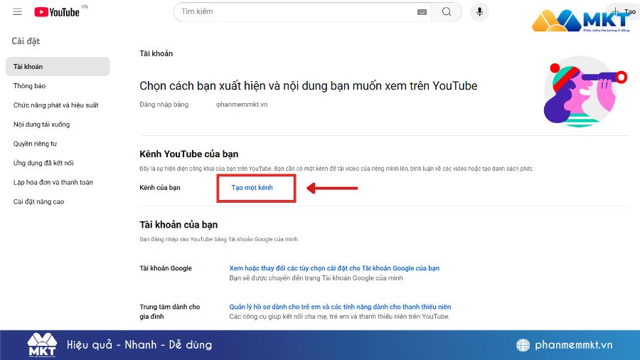cách tạo kênh Youtube kiếm tiền
