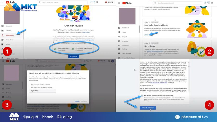 cách tạo kênh Youtube kiếm tiền