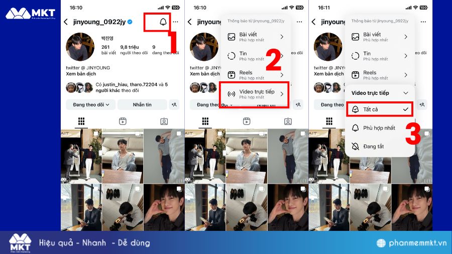 Cách bật thông báo livestream trên Instagram 