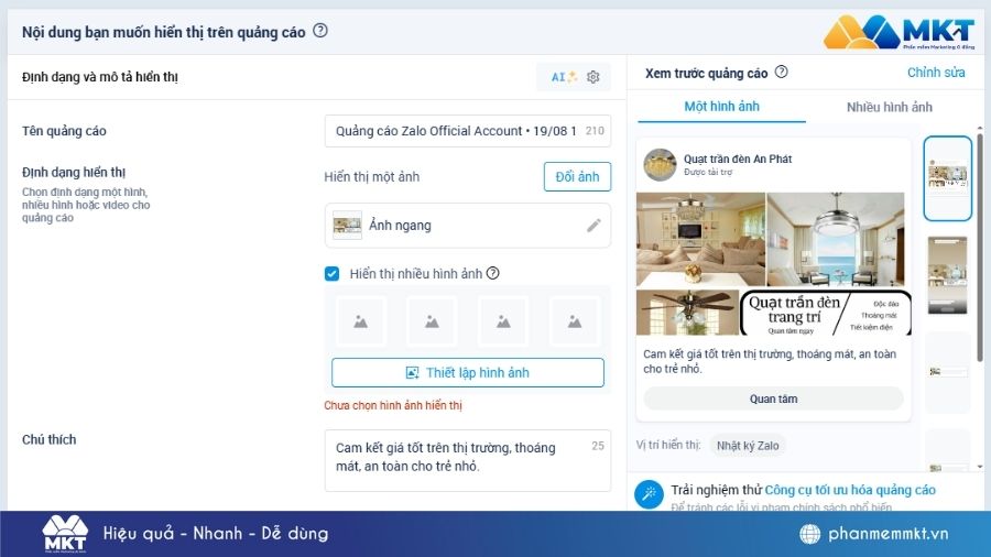 chạy quảng cáo Zalo