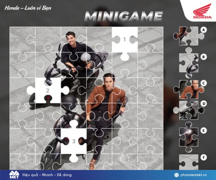 Mẫu content bán xe máy cho minigame, giveaway số 3