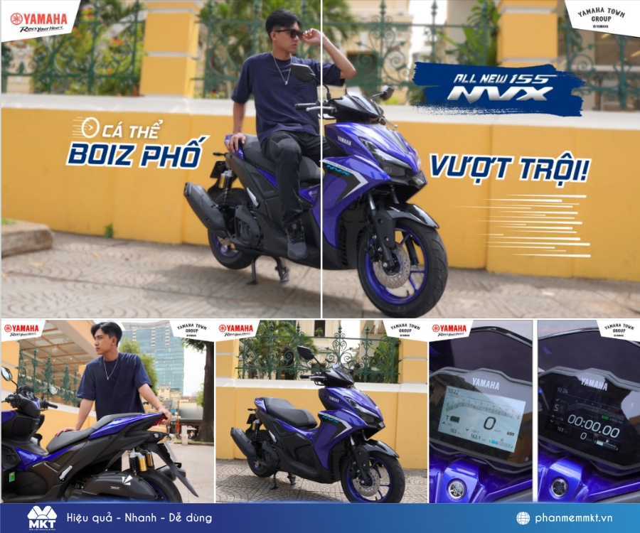 Mẫu content bán xe máy dạng giới thiệu chuyên nghiệp