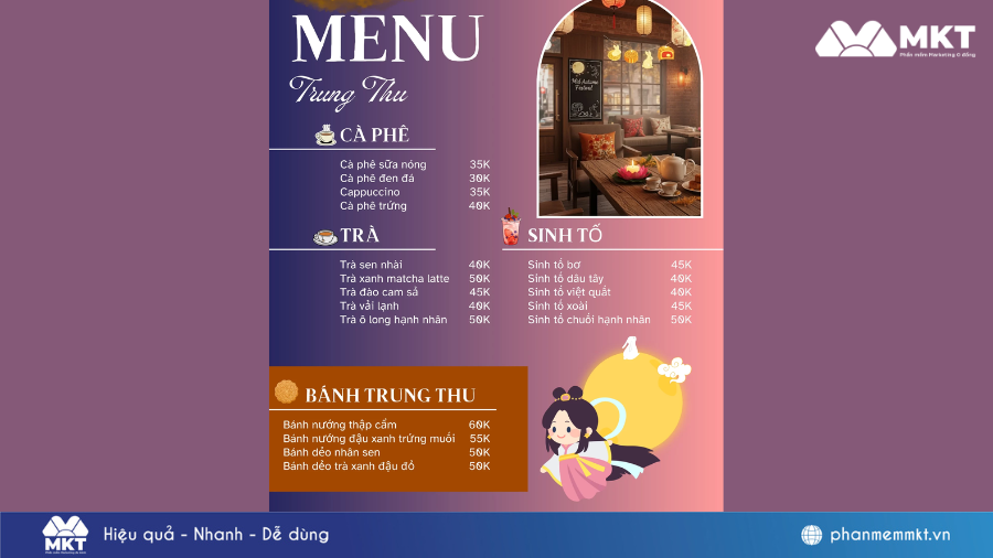 content trung thu cho quán cafe