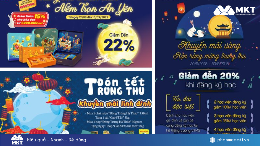 Làm bộ ảnh banner quảng bá, bán hàng nhân dịp Trung Thu