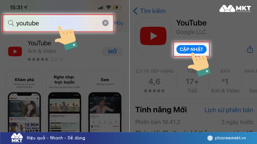 Tại sao Youtube không xem được video