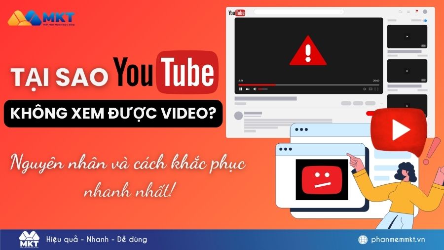 Tại sao Youtube không xem được video