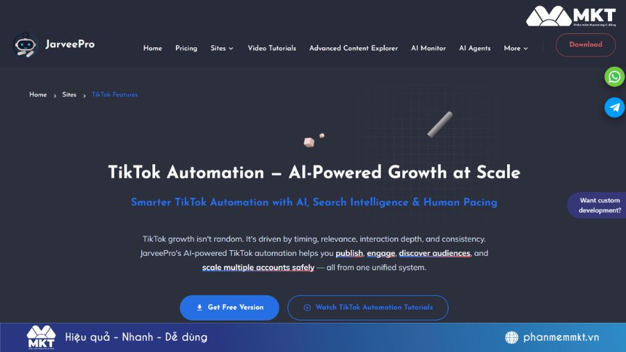 Phần mềm Jarvee Phần mềm Jarvee