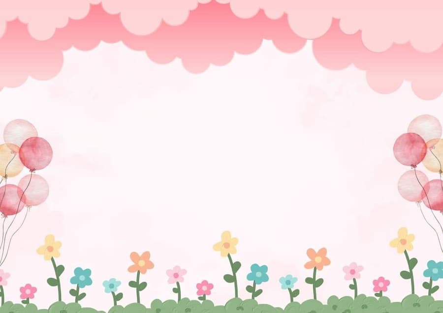 Background 20/10 mầm non màu hồng