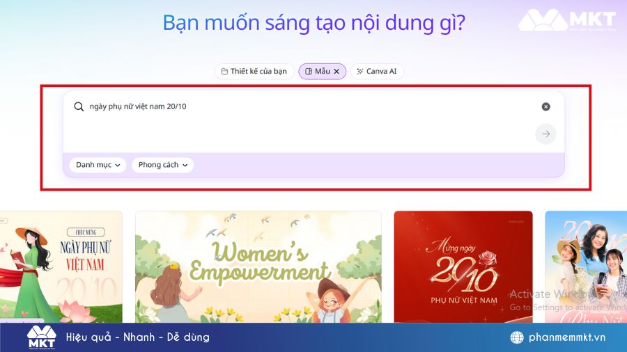 Cách thiết kế background 20/10