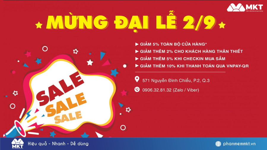 Các chương trình sale thu hút khách hàng