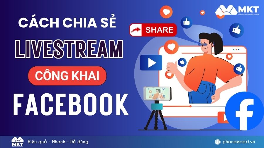 cách chia sẻ livestream công khai trên facebook